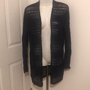 j jill cardigan crochet knit size M